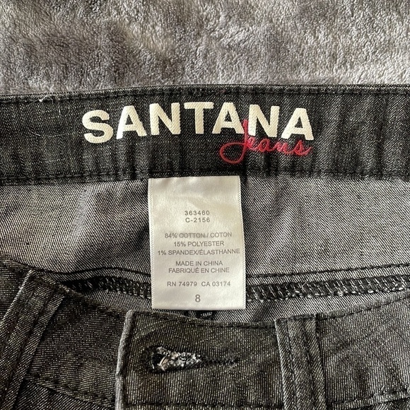Santana Jean Skirt Black Size 8 - Picture 4 of 7